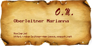 Oberleitner Marianna névjegykártya